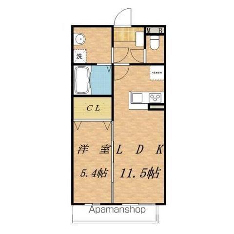 ラルゴ上溝(1LDK/3階)の間取り写真