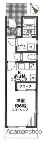 FLANC PLAGE(1K/1階)の間取り写真