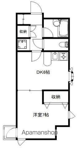 アークビル目白(1DK/2階)の間取り写真