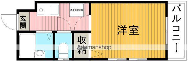 阪口ハイツ(1K/2階)の間取り写真