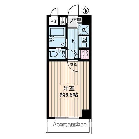 アセンズシティ2(1K/2階)の間取り写真