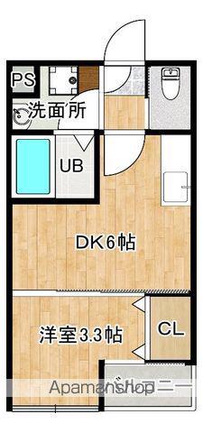 SS01(1DK/2階)の間取り写真