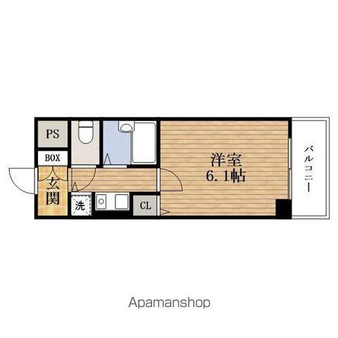 LEGAL西長堀(1K/9階)の間取り写真