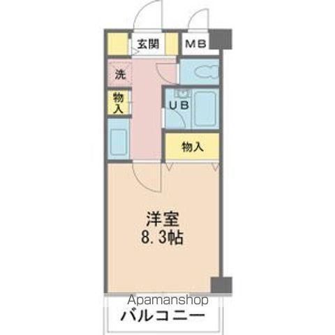 エスポワール21(1K/4階)の間取り写真