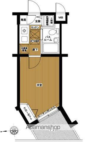 フェニックス芦花公園駅前壱番館(1K/1階)の間取り写真