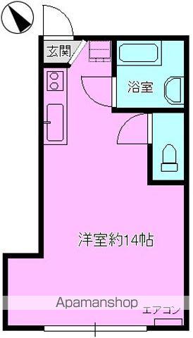 ジョイカードビル(ワンルーム/7階)の間取り写真