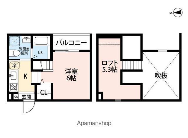 アペラシオン鳥羽見(1K/2階)の間取り写真