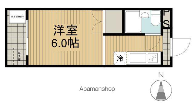 コーポ三樹(1K/2階)の間取り写真