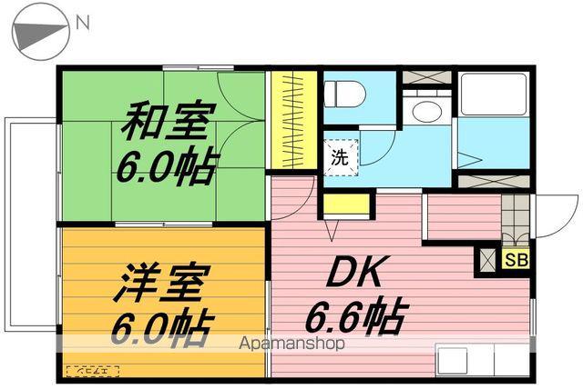 サンハウスⅡ(2DK/1階)の間取り写真