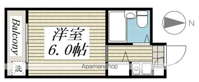 ジュネパレス柏第46(ワンルーム/3階)の間取り写真