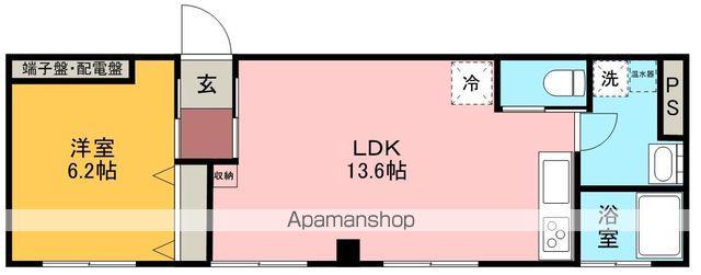 ビエナ下切(1LDK/3階)の間取り写真
