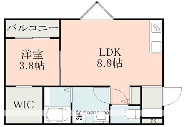 ブエナカーサ大津(1LDK/2階)の間取り写真
