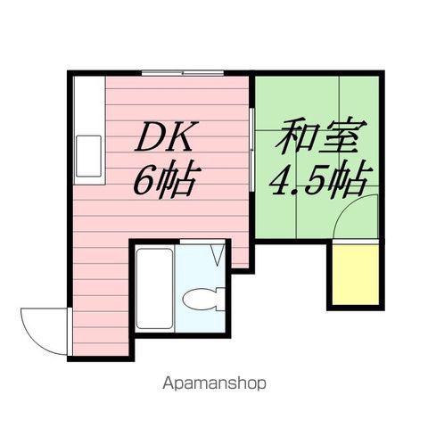 サンハイツ(1DK/2階)の間取り写真