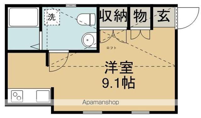 プリマ プリンセスガーデン COEDO(ワンルーム/2階)の間取り写真