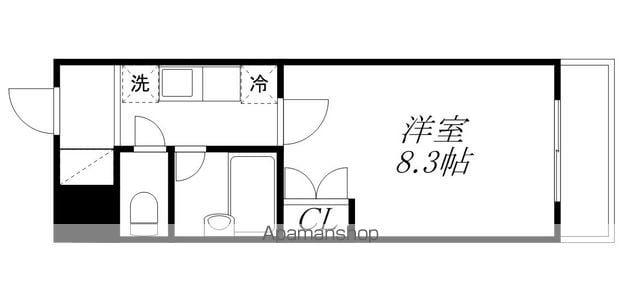 コンフォート太陽(1K/3階)の間取り写真