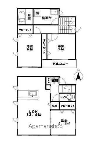 ヴィラパーク(3LDK/2階)の間取り写真