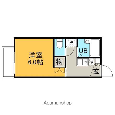 レオパレス 原(1K/1階)の間取り写真