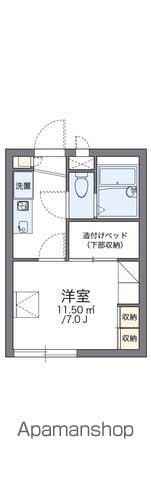 レオパレス植草(1K/2階)の間取り写真
