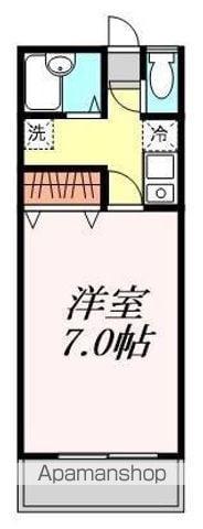 牛川南台(1K/1階)の間取り写真