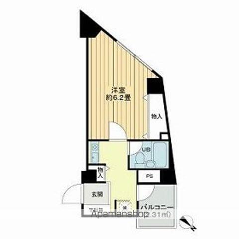 サンピア赤羽(ワンルーム/4階)の間取り写真