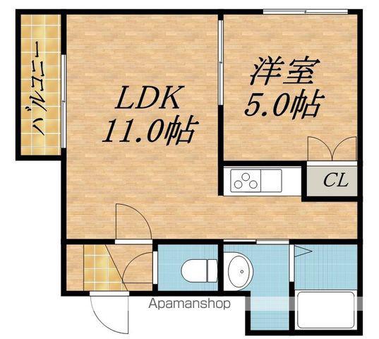 エスコート31(1LDK/4階)の間取り写真