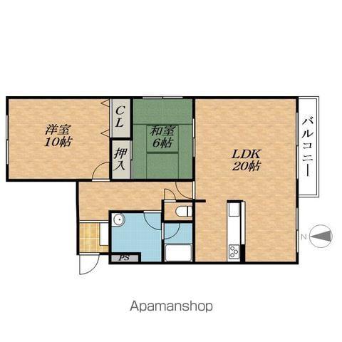 サンブライトハイツⅣ(2LDK/1階)の間取り写真