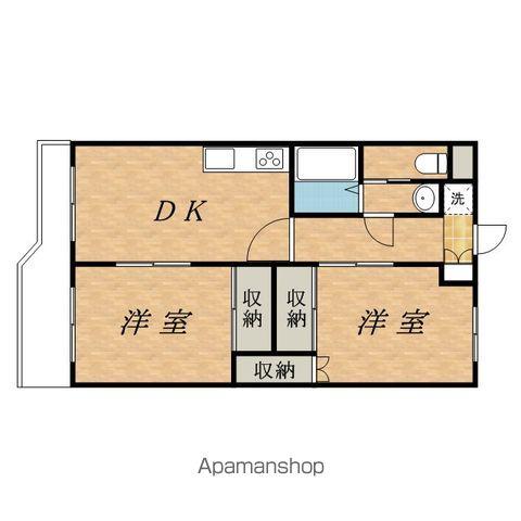 グランドメゾン(2DK/1階)の間取り写真