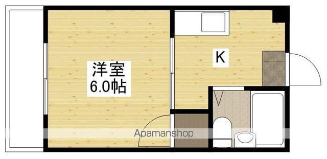 粟屋ビル(1K/2階)の間取り写真