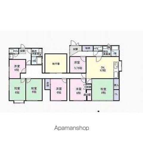 飯田線 切石駅 徒歩73分 1階建 築25年(6LDK)の間取り写真