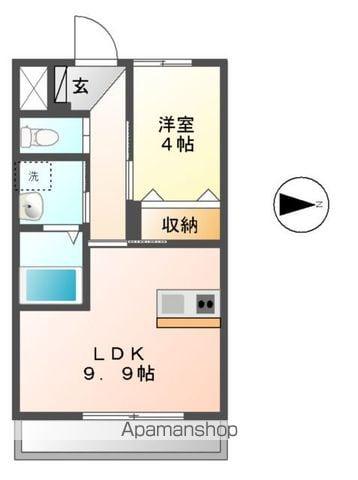 SERENOⅡ(1LDK/1階)の間取り写真