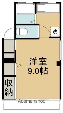 マンションナイン(1K/4階)の間取り写真