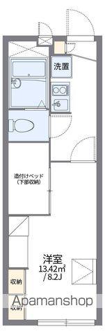 レオパレス八風(1K/2階)の間取り写真