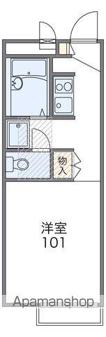 レオパレス城南Ⅰ(1K/2階)の間取り写真