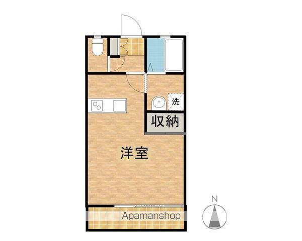 ハイムかな(ワンルーム/2階)の間取り写真