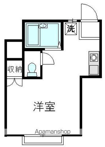 ルシェール浜田山(ワンルーム/2階)の間取り写真