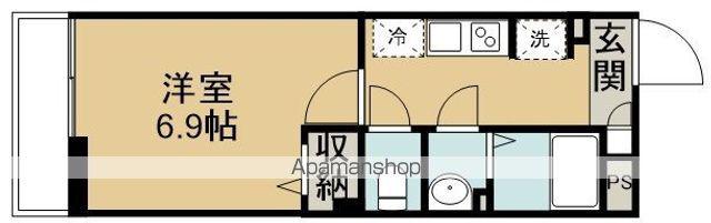 グレイス川越(1K/1階)の間取り写真