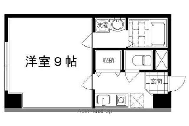 エテルノポッソ(1K/5階)の間取り写真