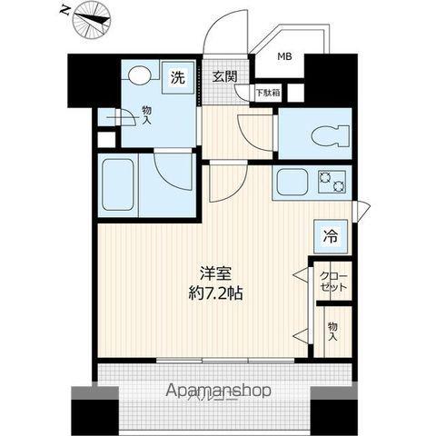ナビウス東日本橋一番館(ワンルーム/5階)の間取り写真