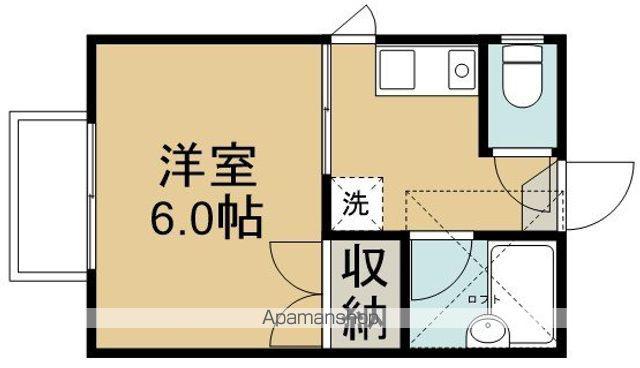 ラ・メゾン(1K/2階)の間取り写真