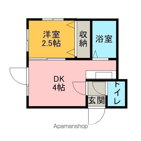 アークコート菊水(1DK/3階)の間取り写真