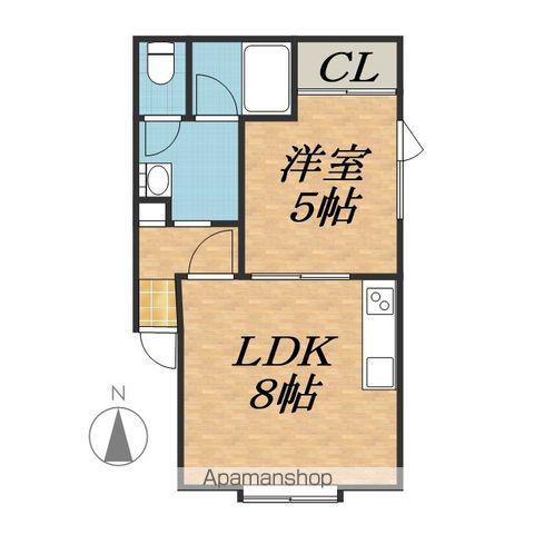 マックスⅠ(1LDK/2階)の間取り写真
