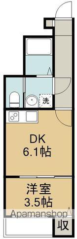 LIBRA COURT 文化町(1DK/1階)の間取り写真