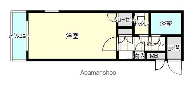 ザ・ハウス PARKSIDE新南陽(1K/5階)の間取り写真