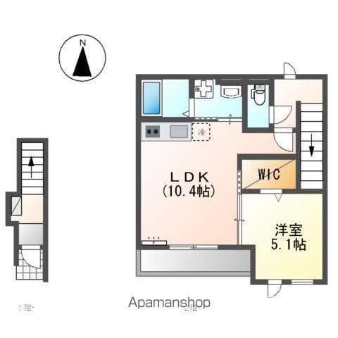 サンシャイン針田Ⅲ(1LDK/2階)の間取り写真