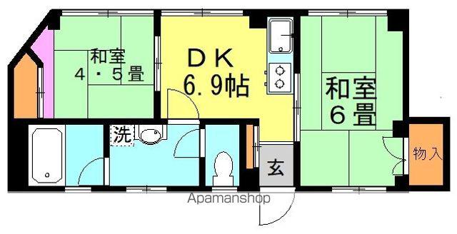 スターメゾン高円寺(2DK/3階)の間取り写真