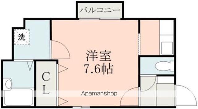 ベルメゾン(ワンルーム/2階)の間取り写真