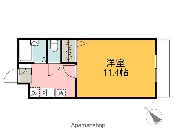 第2大徳ビル(1K/4階)の間取り写真