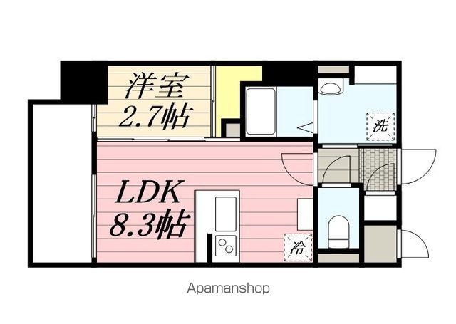 RESIDENCE花畑(1LDK/11階)の間取り写真