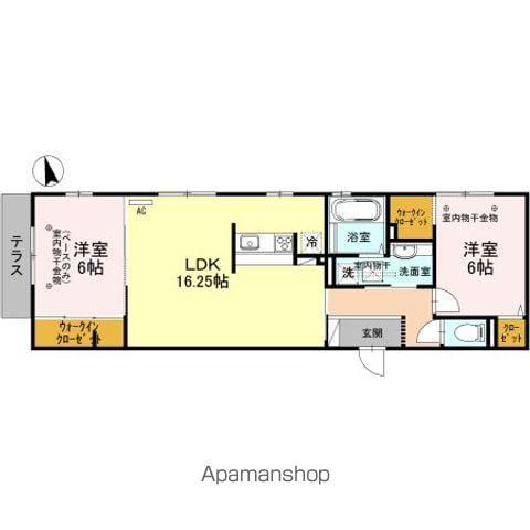 コートアイバー(2LDK/1階)の間取り写真