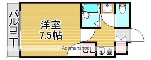 フェニックス原田ビルディングΑ(1K/6階)の間取り写真